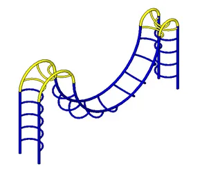 BIM Data: Revit Family Library – Mountain Climbing Staircase for Amusement Park Facilities-BIM WORLD