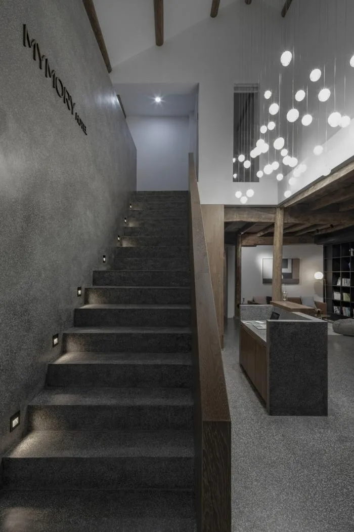 BIM Architecture | Far View of Smoke and Cooking Houses at the Foothills - Hangzhou Youji Boutique Homestay Hotel/Shihe Design Studio