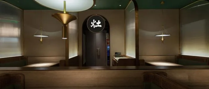 BIM Architecture | 'Tianye Mountain and River': Fat Cat Chinese Restaurant, Shanghai Juyuan Branch / Woye Space Design Firm