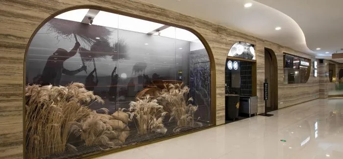 BIM Architecture | 'Tianye Mountain and River': Fat Cat Chinese Restaurant, Shanghai Juyuan Branch / Woye Space Design Firm