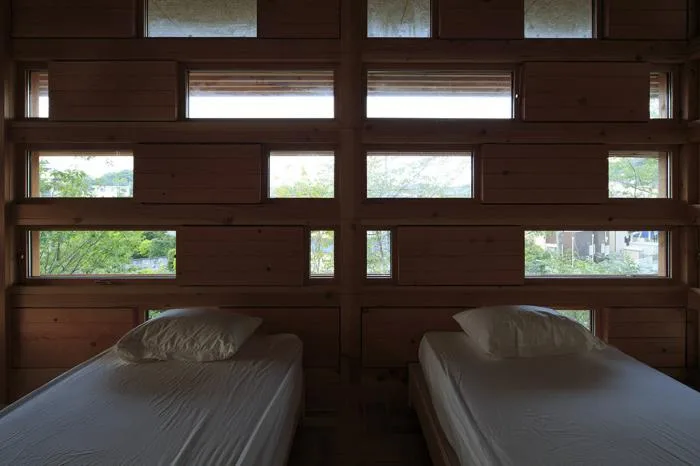 BIM architecture | V-shaped wooden houses embedded in terrain/ADX