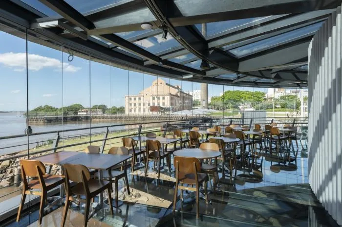 BIM Architecture | 360 ° Panoramic View Food Bar Restaurant