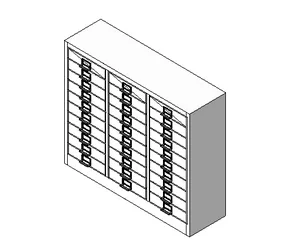 BIM Data: Revit Family Library - Express Cabinets File Cabinets 01.rfa-BIM WORLD