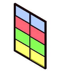 BIM Data | Revit Family Library: TOIL_Color Office Partition_001.rfa-BIM WORLD
