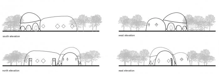 BIM Architecture | Primitive Caves Under Giant Stones on Coastal Beaches: Sri Lanka Tent Hotel/Nomadic Resorts