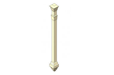 BIM Data: European Suspended Corner Column Revit Family Library-BIM WORLD