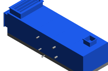 BIM Data: Revit Family Library - M-AHU Horizontal Air Conditioning Unit with Top Inlet and Outlet-BIM WORLD