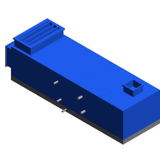 BIM Data: Revit Family Library - M-AHU Horizontal Air Conditioning Unit with Top Inlet and Outlet