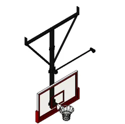 BIM Data: Revit Family Library - Basketball Hoop Stand 2.rfa-BIM WORLD