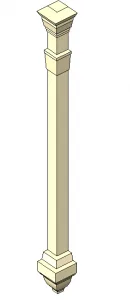 BIM Data | Revit Family Library - European Suspended Corner Column.rfa