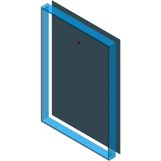 BIM Data: Revit Family Library for Hollow Glass Curtain Wall Panels (.rfa)