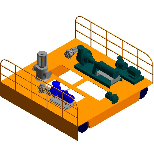 BIM Data: Revit Family Library for Automotive Crane Engine (.rfa)