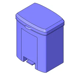 BIM Data: Revit Family Library - LAND Garbage Can 004.rfa-BIM WORLD