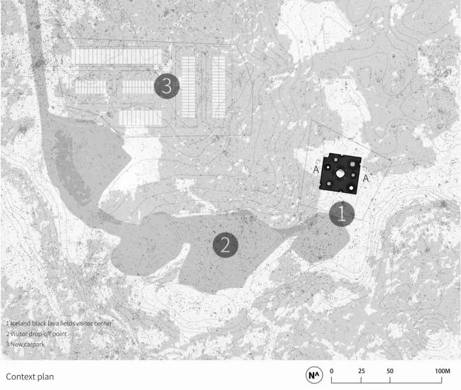 BIM Architecture | Iceland Black Lava Visitor Center Scheme Design