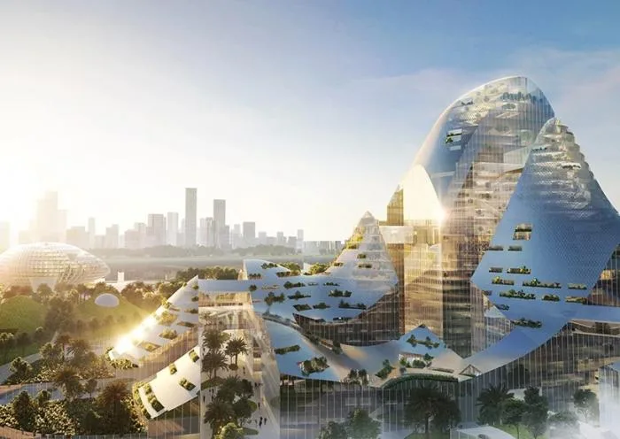 BIM Architecture | MVRDV Shenzhen Tencent Park Bidding Proposal - A Rolling Mountain Range
