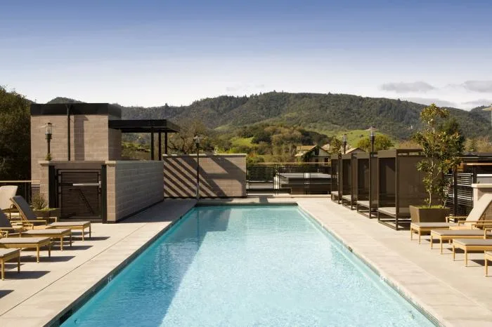 BIM Architecture | Beautiful Courtyard in the Valley: Bardessono Spa Hotel/WATG