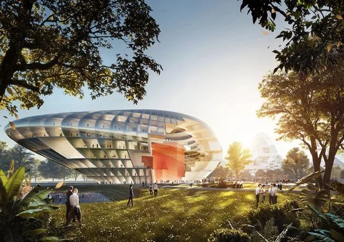 BIM Architecture | MVRDV Shenzhen Tencent Park Bidding Proposal - A Rolling Mountain Range