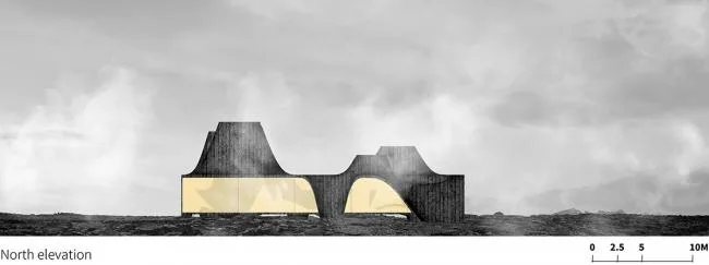 BIM Architecture | Iceland Black Lava Visitor Center Scheme Design