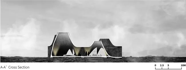 BIM Architecture | Iceland Black Lava Visitor Center Scheme Design