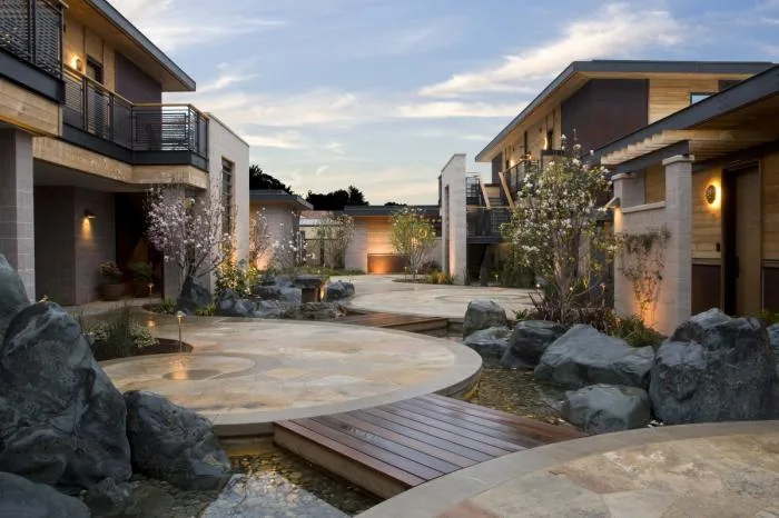 BIM Architecture | Beautiful Courtyard in the Valley: Bardessono Spa Hotel/WATG
