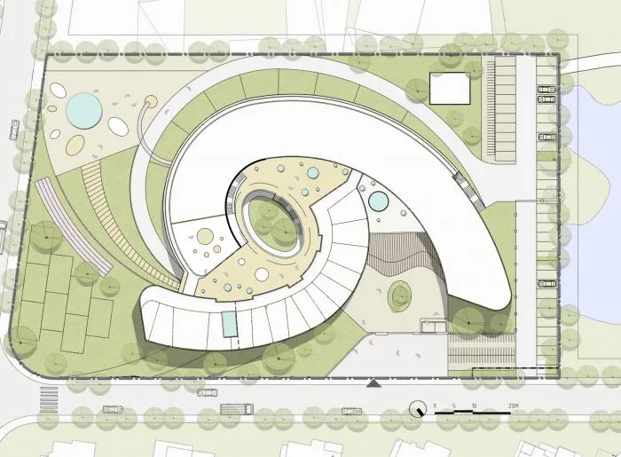 BIM Architecture | A "Conch Castle" Resting by the Sea: Dafu Bilingual Kindergarten/Shanghai Sixu Architectural Planning and Design
