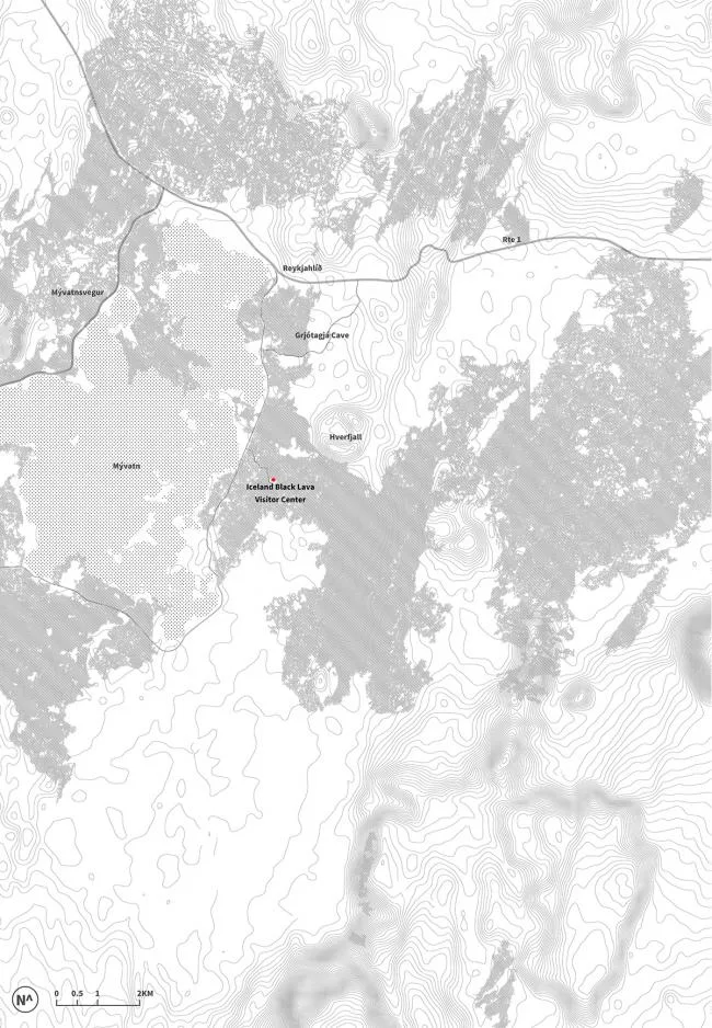 BIM Architecture | Iceland Black Lava Visitor Center Scheme Design