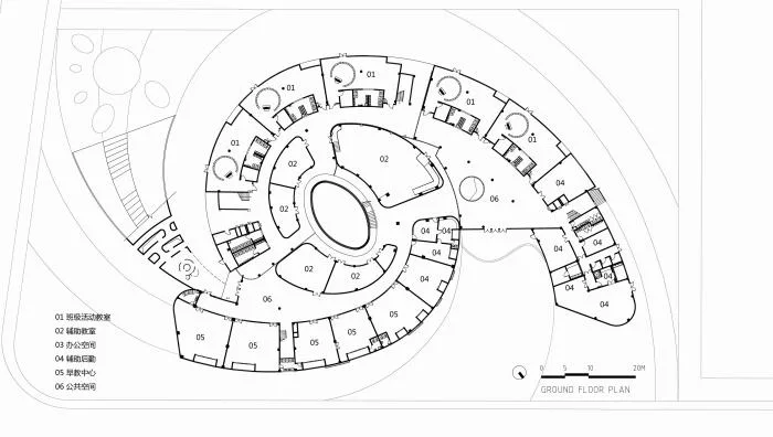 BIM Architecture | A "Conch Castle" Resting by the Sea: Dafu Bilingual Kindergarten/Shanghai Sixu Architectural Planning and Design