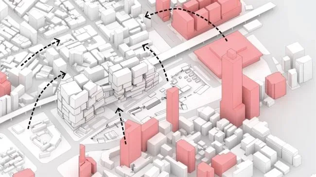BIM architecture | Taipei Twin Towers with screens all over their height/MVRDV