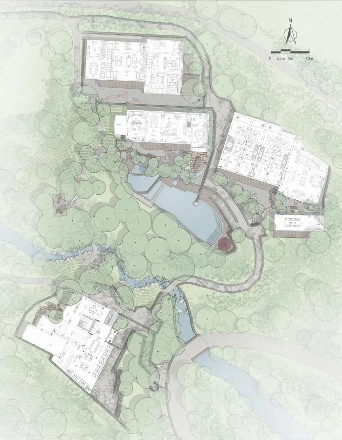 BIM Architecture | Hangzhou Bodhi Valley Resort Homestay/China Academy of Art Landscape Architecture Design and Research Institute