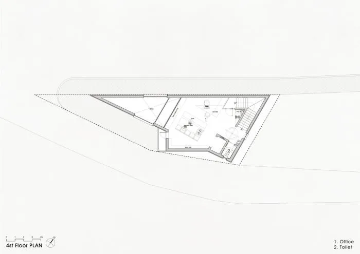 BIM Architecture | Abstract Geometric Space of Concrete Construction: Atelier 11 Office Building/Atelier 11