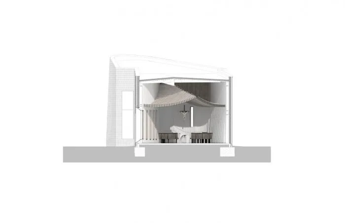 BIM architecture | Rotating 'woven' brick sculpture: St. Mary's Church/PLY+