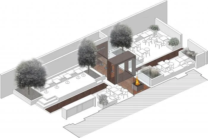 BIM Architecture | When Time and Temperature Intertwine in Space - CHARCOHOL Restaurant and Cocktail Bar/Hachima Design