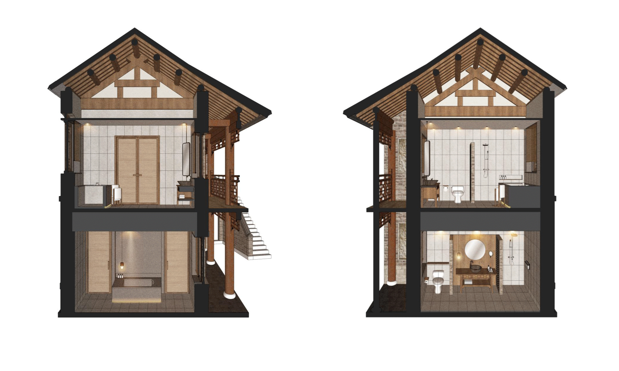 BIM Architecture | Quanshang Residence by Daming Lake - Renovation and Renewal of the C1C2 Ancient Architecture Community in Baihuazhou/CCDI Smart Interior Design