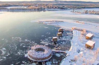 BIM Architecture Presents the Arctic Bath: A Floating Spa Hotel on the Lule River-BIM WORLD