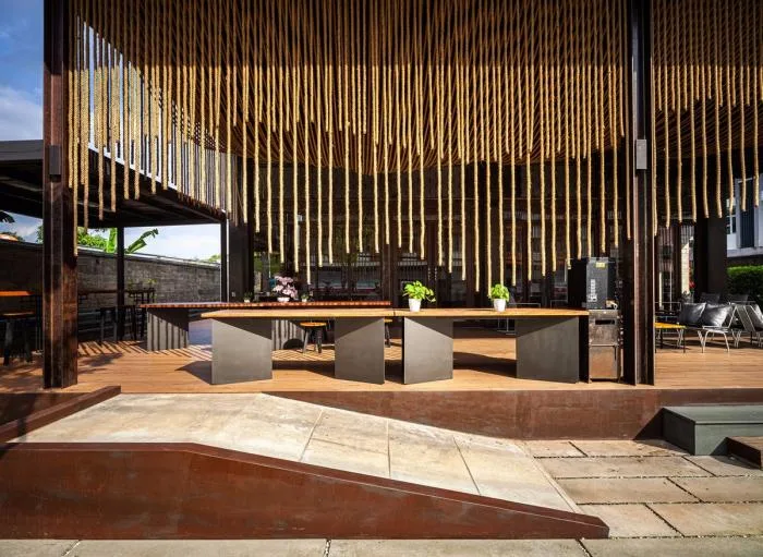 BIM Architecture | Natural and Primitive Beauty Hidden in Steel Framework: Navakitel Design Hotel in Thailand