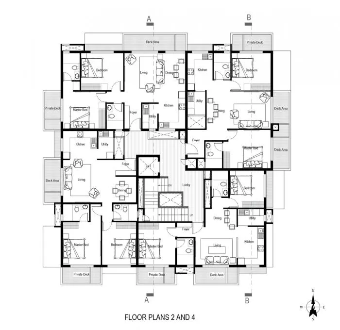 BIM Architecture | Dynamic Sculptures: The Purple Ink Studio at India's Forest Apartments