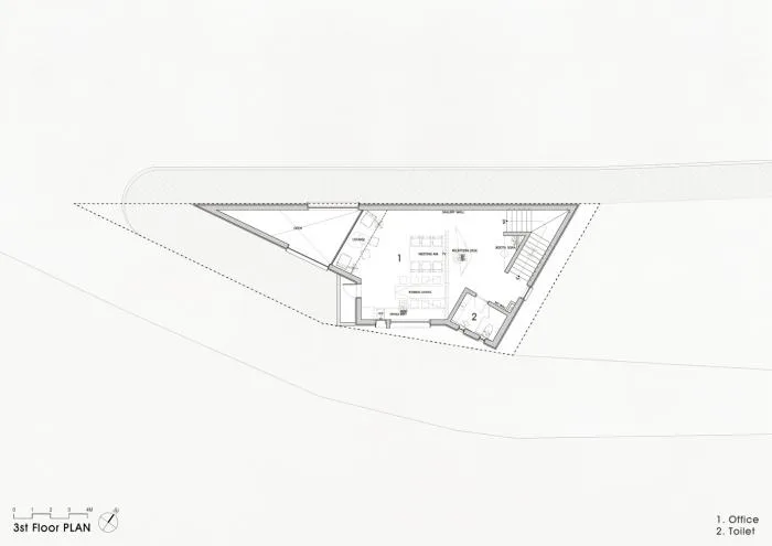 BIM Architecture | Abstract Geometric Space of Concrete Construction: Atelier 11 Office Building/Atelier 11