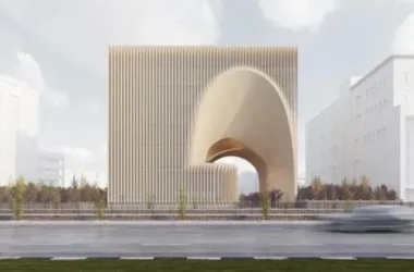 BIM Architecture: The Mashhad Construction Engineering Organization Headquarters by Nextoffice – A Curved, Dynamic, and Timeless Sculpture-BIM WORLD