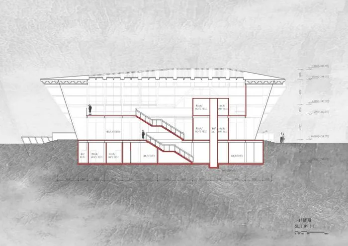 BIM Architecture | Restaurant on the Cliff/Urban Architecture Design