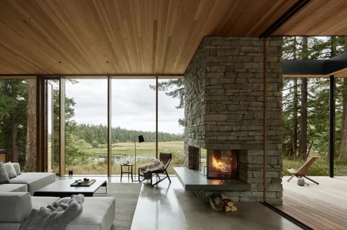 BIM architecture | Farm vacation homes in the forest/mwworks