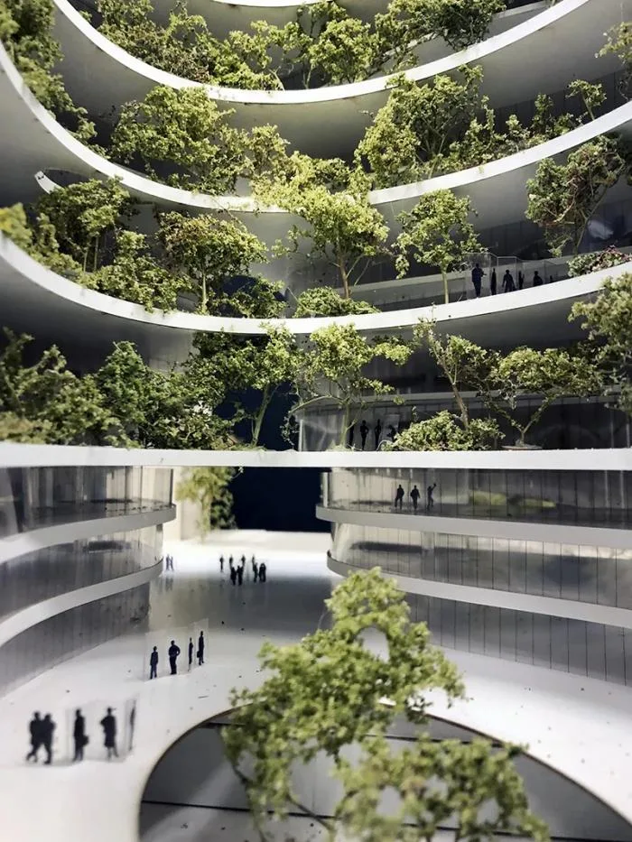 BIM Architecture | Green Plants Climb the 'Peaks' - Ekspozita Building in Albania/Mario Cucinella