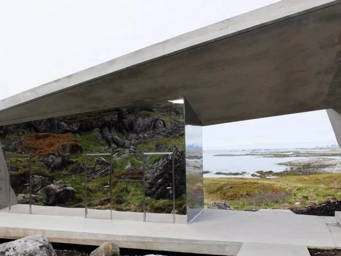 BIM Architecture | Watching the Sea on Folding Concrete: Tourist Center on Chaotic Rock Layers/MORFEUS Arkitekter