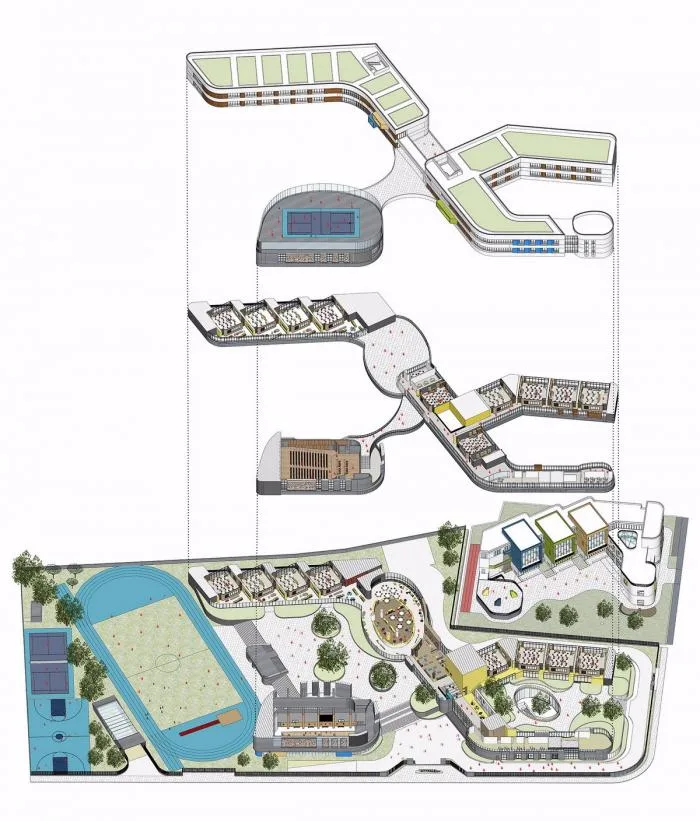 BIM Architecture | Hangzhou Shengli Primary School New City Campus and Affiliated Kindergarten/Zhejiang University Architectural Design and Research Institute Co., Ltd
