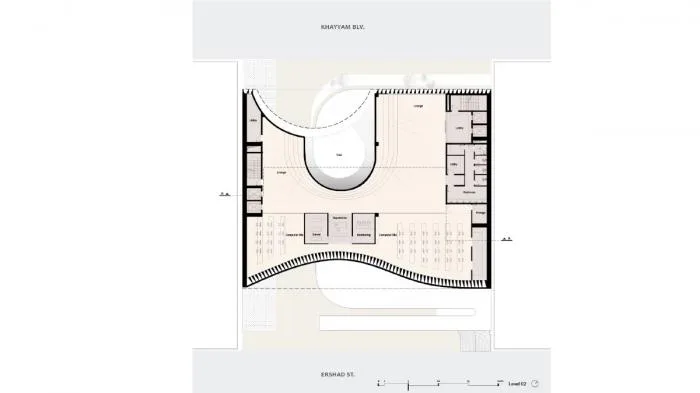 BIM Architecture | Curved and Dynamic, Immortal Sculpture: Mashhad Construction Engineering Organization Headquarters/Nextoffice