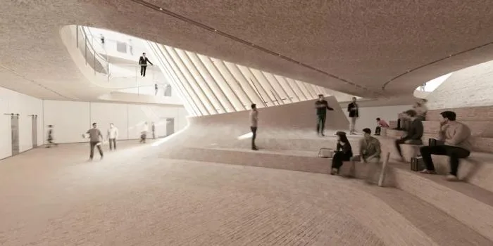 BIM Architecture | Curved and Dynamic, Immortal Sculpture: Mashhad Construction Engineering Organization Headquarters/Nextoffice