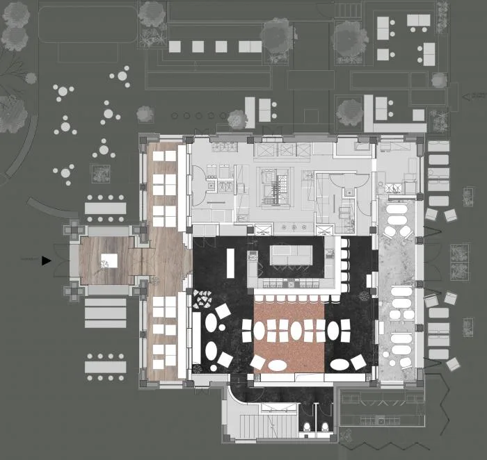 BIM Architecture | When Time and Temperature Intertwine in Space - CHARCOHOL Restaurant and Cocktail Bar/Hachima Design