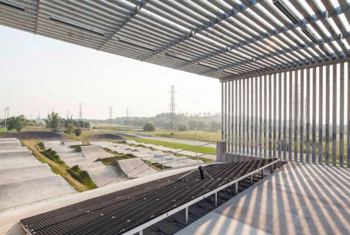 BIM Architecture | BMX Bicycle Off road Track and Warehouse