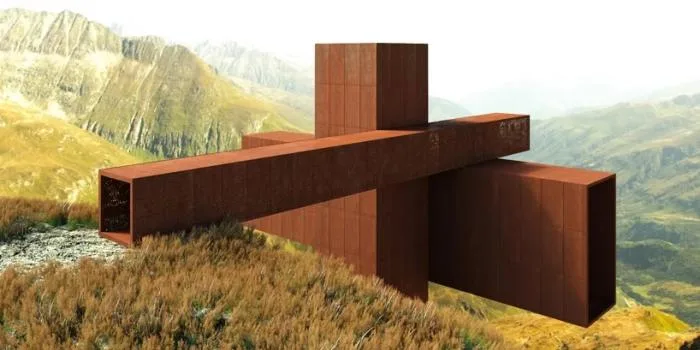 BIM Architecture | Axis Mundi: A Coordinate System Residence Suspended on Swiss Alpine Cliffs