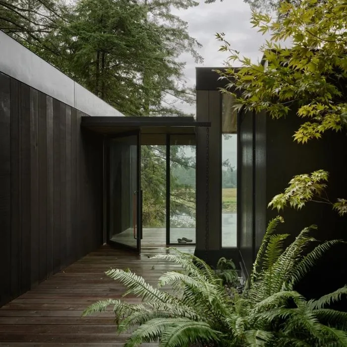 BIM architecture | Farm vacation homes in the forest/mwworks