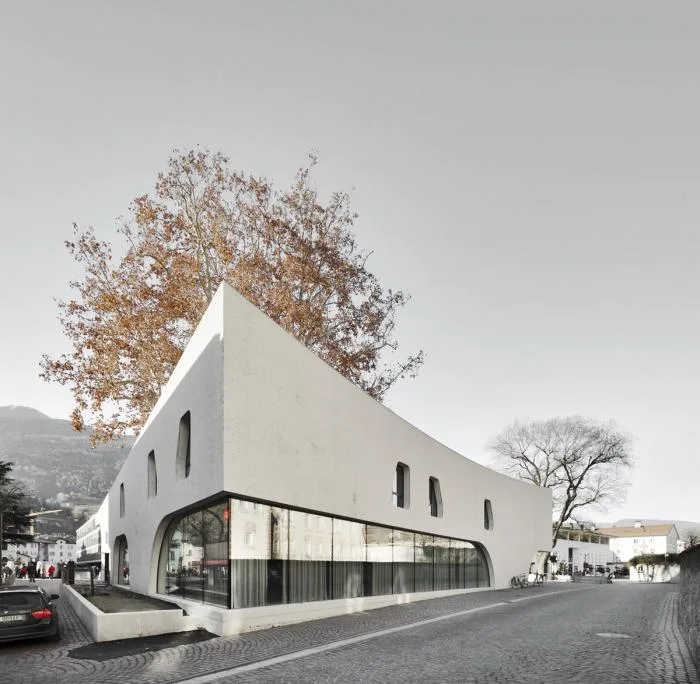 BIM Architecture | Integrating Classical and Mischievous Flying - Tourist Center Embracing Old Trees/MoDusArchitects
